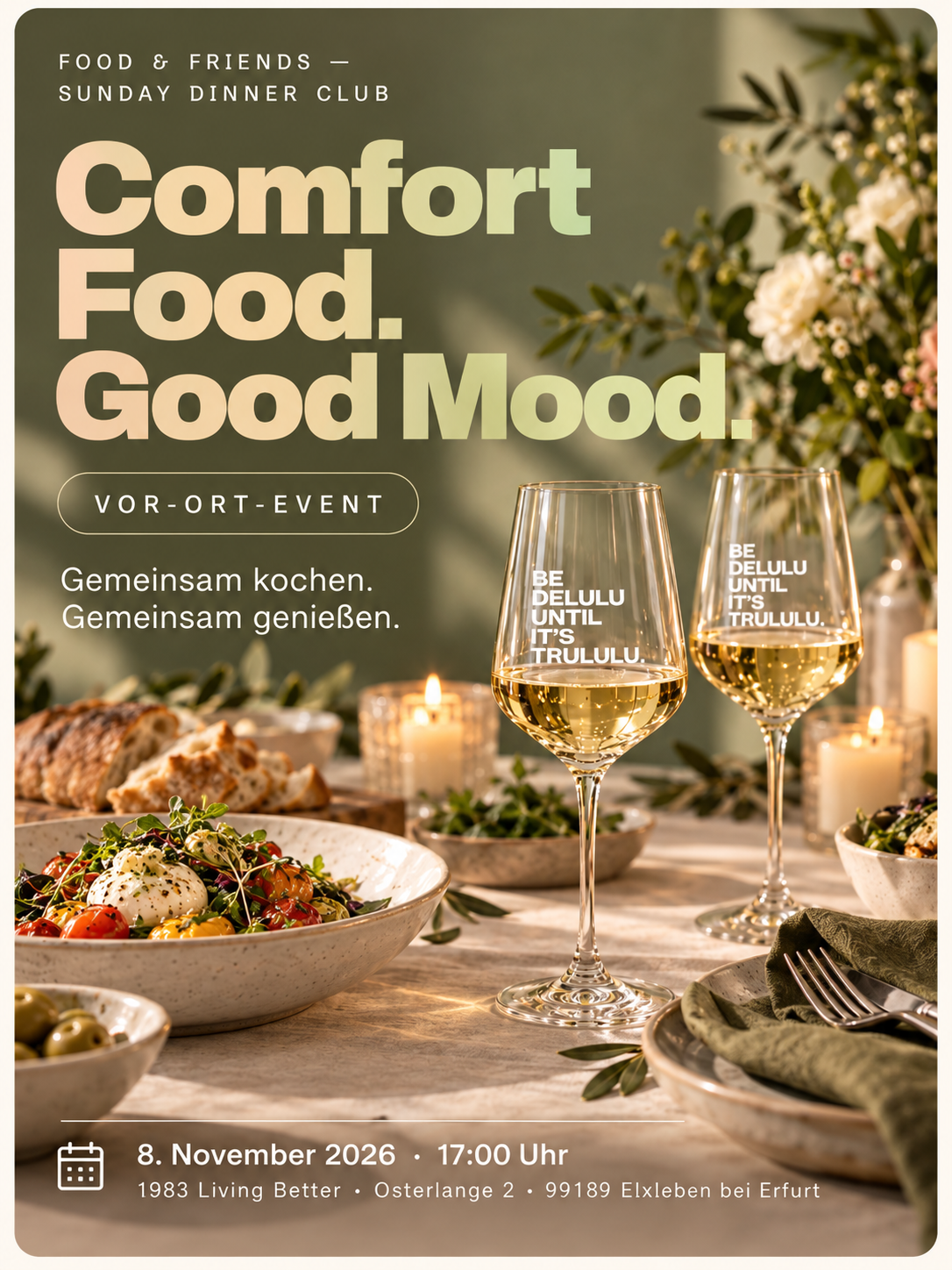 FOOD & FRIENDS – Sunday Dinner Club | DABEI SEIN IN ERFURT